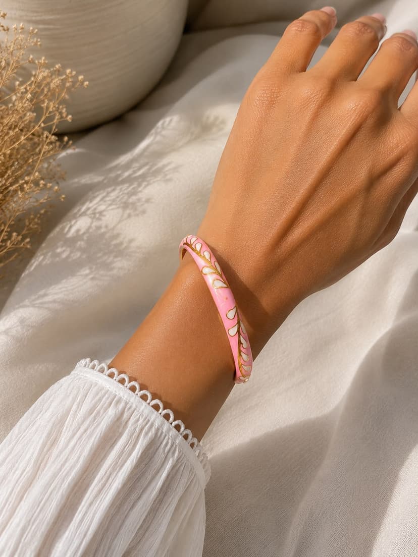 Neon Pink Multi tone Bangle